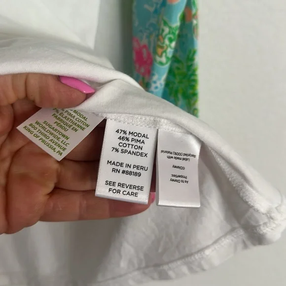 New! DISNEY X LILLY PULITZER long sleeve top M - Picture 6 of 8